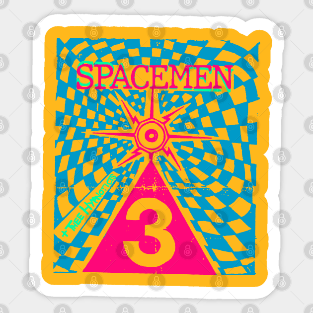 vintage spacemen 3 // fanart Sticker by psninetynine